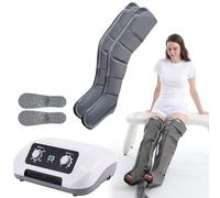Masseur de compression des jambes | Bottes électriques de compression d'air, 8 intensités | 3 minuteries, massage de drainage lymphatique bras, taille, pieds, douleur relaxante et amélioration de la