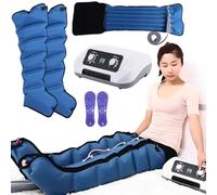Masseur de compression des jambes | Bottes électriques de compression d'air, 8 intensités | 3 minuteries, massage de drainage lymphatique bras, taille, pieds, douleur relaxante et amélioration de la