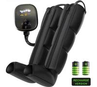 Masseur de compression pour les jambes, design sans fil, modes personnalisables, rechargeable, prise UE