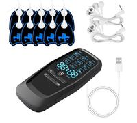 Masseur de cou cervical électrique - 150 mA, 14 x 6,6 x 2 cm, 106 g, avec enveloppe chaude, 9 modes, EMS TENS MSG | Machine de massage du cou portable et rechargeable | Design ergonomique pour