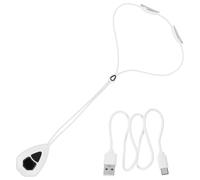 Masseur de Cou Chauffant à Impulsions, Soulagement Cervical, Blanc | Silicone et Abs, 1200 Mah, 15 Niveaux D'intensité, Léger, Usage Chambre et Extérieur
