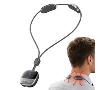 Masseur de cou chauffant pour cervical, plaqué or 0,5 livres | pendentif portable pour thérapie thermique à impulsions, ce crochet intelligent à température constante détend le C