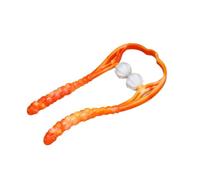 Masseur de Cou Manuel en U en Plastique, pour Pression Relaxante | Outil de Massage Corporel Portable, Usage Bureau et Voyage, pour Mollets et Voûtes Plantaires