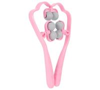 Masseur de Cou Manuel Multifonction à Six Billes pour Nuque | Poignées Ergonomiques en Abs, Usage à Domicile et Pause Bureau, Couleur Rose, Design Simple