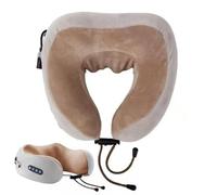 Masseur de cou - Oreiller électrique sans fil | Soutien cervical | Oreiller de massage rechargeable par USB à 3 vitesses réglables 1200 mAh, tissu ergonomique en coton, pour voyage, conduite
