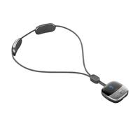 Masseur de cou portable, mini appareil électrique de soutien du cou avec chaleur pour soulager la douleur musculaire tissus profonds, 4 programmes, 9 niveaux d'intensité et 3 réglages de chaleur (noir