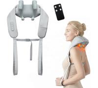 Masseur de cou sans fil avec chaleur, télécommande Shiatsu 6D pour soulager | Massage Shiatsu 6D, mains libres, arrêt automatique. Soulage les douleurs au cou, au dos et aux jambes. Maison/bureau/voyage