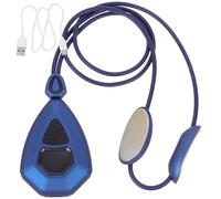 Masseur de Cou Suspendu Bleu 1200mah en Silicone ABS pour Maison Bureau | Vibrations Relaxantes, Format Léger, Soulage Raideur Cervicale, 1 Set, Usage Quotidien au Bureau la Maison