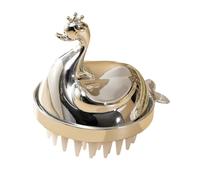 Masseur de croissance des cheveux pour cuir chevelu - Brosse de shampooing en silicone en forme de cygne mignon, masseur doux et amovible pour une expérience de douche relaxante, outil de soins