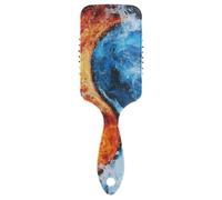 Masseur de cuir chevelu adapté au Yin et au Yang Tai Chi - Conçu pour masser le cuir chevelu pour les cheveux bouclés avec poignée ergonomique cepillo para cabello