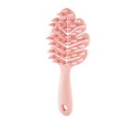 Masseur de cuir chevelu - Brosse à récurer en silicone souple - Pommeau de douche manuel - Long manche - Brosse de massage pour cheveux secs et humides - Reportez-vous à la description - Violet PtZ519