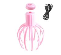 Masseur de cuir chevelu de poulpe : pratique pour utiliser Scruncher rechargeable de relaxation du stress | Grattoir de tête de poulpe portable avec 12 doigts, massage apaisant du cuir chevelu Scru