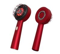 Masseur de cuir chevelu électrique à la lumière rouge sans fil, portable, peigne de massage pour le traitement des cheveux, la croissance des cheveux avec rechargeable USB, applicateur d'huile