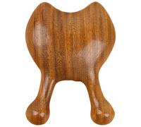 Masseur de cuir chevelu en bois, outil de massage de grattage | Masseur de cuir chevelu naturel Peigne de massage en bois de santal | Peigne à cheveux vert visage Outil de massage manuel pour les yeux