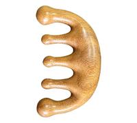 Masseur De Cuir Chevelu En Bois - Peigne À Dents De 5,91 Pouces De Large | Outil De Massage Du Cuir Chevelu - 85 G De Bois De Santal - Stimulation De La Tête - Aide À La Relaxation - Idéal Pour Le Toi