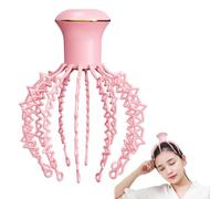 Masseur de cuir chevelu grattoir de tête, outil de massage du cuir chevelu - Stimulateur électrique du cuir chevelu de 6 modes, griffe de massage pour le cuir chevelu sans fil C
