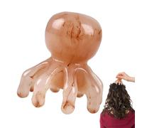 Masseur de cuir chevelu Octopus - Masseur de tête pour cheveux, Brosse pour cuir chevelu à 8 dents, Massage manuel de la tête pour la relaxation et stimuler la circulation sanguine, Outil de bien-être