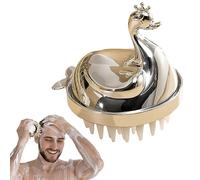 Masseur de cuir chevelu pour la croissance des cheveux | Peigne de douche en silicone souple en forme de cygne pour cuir chevelu, exfoliant amovible pour homme et femme