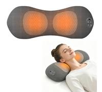 Masseur de dos 3 en 1 avec traction de levage, massage et chaleur | Design ergonomique et mémoire de forme, soutien dorsal pour bureau, voiture et maison avec fonction Air Lift