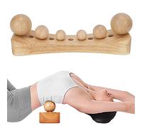 Masseur de Dos avec 6 Têtes de Massage, Outil de Libération des Muscles Psoas et Masseur de Points de Déclenchement pour Détendre le Corps et le Bassin Arrière