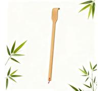 Masseur de dos en bambou - Masseur en bambou avec manche de 42 cm de long pour détendre le corps, cadeau de détente idéal pour le Nouvel An pour hommes, femmes, mères (1 pièce)