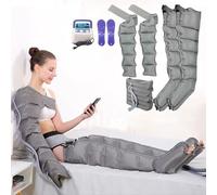 Masseur De Drainage Lymphatique À 4/6 Cavités, Masseur De Pieds De Jambe De Compression D'air De Pressothérapie For La Circulation Du Bras, De La Taille, Du Pied, De La Cheville(6 Cavity)
