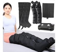 Masseur De Drainage Lymphatique À 6 Chambres, Bottes De Pressothérapie, Bottes Pressothérapie Drainage Lymphatique Jambes Et Ventre Et Bras Air Compression Massager