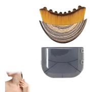 Masseur de drainage lymphatique du visage - Outil de brossage à sec ergonomique pour sculpter le menton/la mâchoire, brosse contour du visage pour soulager la fatigue et s'adapter à la peau avec