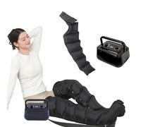 Masseur de drainage lymphatique, machine de massage électrique de compression d'air pour la douleur et la circulation, bottes de récupération à 6 cavités, compression de circulation, fonction de
