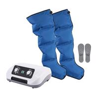 Masseur de drainage lymphatique, système de récupération de bottes de compression d'air de pressothérapie à 6 chambres, 8 niveaux de pression et fonction de synchronisation, compression de circulation