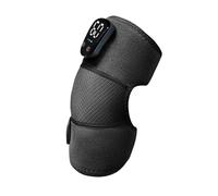 Masseur de genou au design moderne, 2000 mAh, masseur électrique de 7 W, chauffe-genoux rechargeable, 18,8 x 13,8 x 8,8 cm pour la maison, l'intérieur, l'extérieur, couleur noire