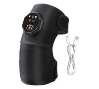 Masseur de genou chauffant, sangle réglable, 1800 mAh, masseur thermique sans fil, enveloppement chauffant portable, cinq modes de vibration, pour femmes, hommes, personnes âgées