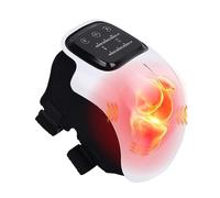 Masseur de genou, grand écran LED sans fil, massage du genou portable avec chaleur, vibration et minuteur, massage électronique du genou rechargeable pour blessures au genou