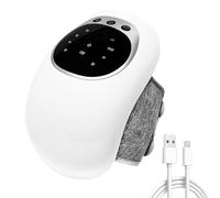 Masseur de genou sans fil - Coussin chauffant électrique sans fil, bande vibrante réglable, confort portable, affichage d'état LED, équipement portable pour soulager le dol