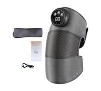 Masseur de genou sans fil - Coussin de massage et de chauffage des genoux rechargeable | Enveloppe chauffante flexible avec 5 réglages de température et 3 modes de massage pour