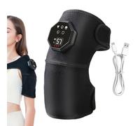 Masseur de genou sans fil, enroulement électrique sans fil, 5 modes de vibration, masseur de jambes avec sangle réglable - pour hommes, femmes, grand-père, papa, maman, personnes âgées, hiver par