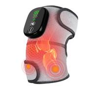 Masseur de genoux sans fil avec chaleur, 3 vibrations, 3 niveaux de chaleur | Chauffe-genoux massage adapté pour détendre les genoux, les épaules et les coudes, un cadeau pour mes parents