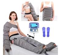Masseur de jambe de drainage lymphatique, masseur de compression d'air pour jambes, bras, taille, bottes de pressothérapie pour la douleur et la circulation