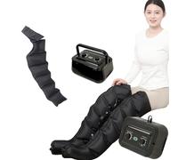 Masseur de jambes à 6 cavités, bottes de compression d'air électriques, drainage lymphatique, système de récupération, minuterie et pression réglable de 0 à 250 mmHg