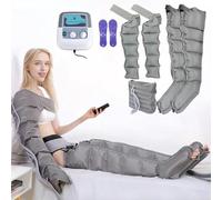 Masseur De Jambes À 6 Cavités, Machine De Circulation Sanguine À Compression D'air, Traitement Du Lymphœdème, Bottes De Compression D'air Électriques, Masseur(Grey,2 Legs+2 Arms+1 Waist)