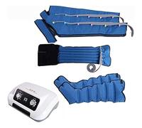 Masseur de jambes à compression d'air avec 2 bras et 1 ceinture - Bottes de pressothérapie pour chevilles, mollets, pieds et amélioration de la circulation sanguine - Machine de relaxation musculaire