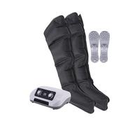 Masseur de jambes à compression d'air avec 6 chambres, bottes de pressothérapie portables pour la récupération musculaire, le drainage et la circulation lymphatiques, pression réglable