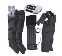 Masseur de jambes à compression d'air avec 6 chambres, bottes de pressothérapie portables pour la récupération musculaire, le drainage et la circulation lymphatiques, pression réglable