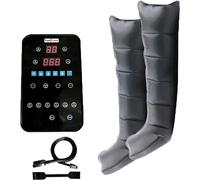 Masseur de jambes à compression d'air, design à 6 chambres, favorise la circulation sanguine, set de jambes, prise EU
