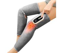 Masseur de Jambes avec Chaleur et Pressothérapie,Sans Fil Massage Jambes,Massage par Compression Air,3 Modes et 3 Intensités,pour Circulation Sanguine, Soulagement des Douleurs （Gris Double）