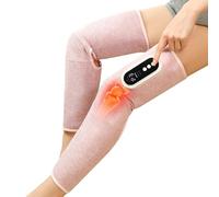 Masseur de Jambes avec Chaleur et Pressothérapie,Sans Fil Massage Jambes,Massage par Compression Air,3 Modes et 3 Intensités,pour Circulation Sanguine, Soulagement des Douleurs (rose double)
