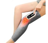 Masseur de Jambes avec Chaleur et Pressothérapie,Sans Fil Massage Jambes,Massage par Compression Air,3 Modes et 3 Intensités,pour Circulation Sanguine, Soulagement des Douleurs （Gris Individuel）