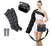Masseur de jambes avec pressothérapie pour tout le corps | Masseur électrique à compression d'air avec système de récupération, 6 cavités pour taille, bras, jambes, pieds, presoter