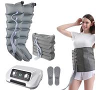 Masseur de jambes de pressothérapie à compression d'air pour mollet, compression lymphœdème Macjines 6 | Système de récupération des bottes de compression à 8 cavités, machine à pression enveloppante
