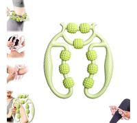 Masseur de Jambes en Cellulite, 9 Roues Rouleau pour Relaxer la Cellulite Musculaire, Pinces circulaires pour les Coudes